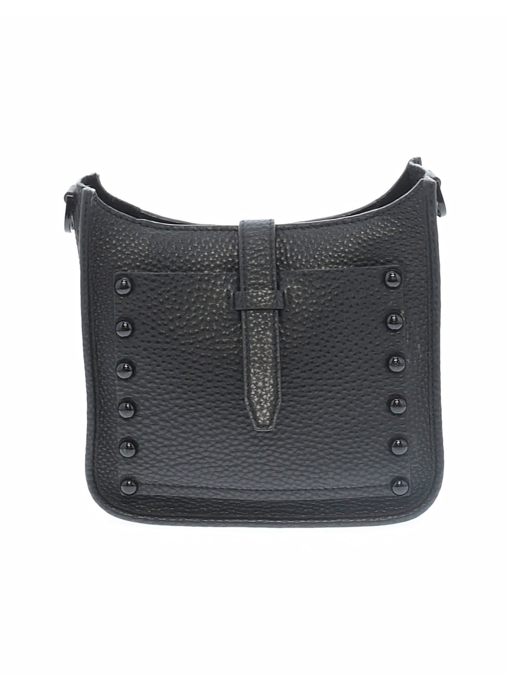 Rebecca Minkoff Black Pebbled Leather Studded Crossbody